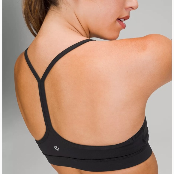 Lululemon black sports bra- Flow Nulu Bra- Size 12 New - Picture 6 of 6